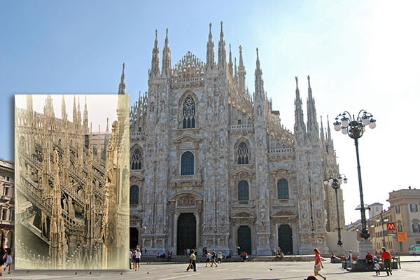 El Duomo Catedral de Milán y sus bellas terrazas